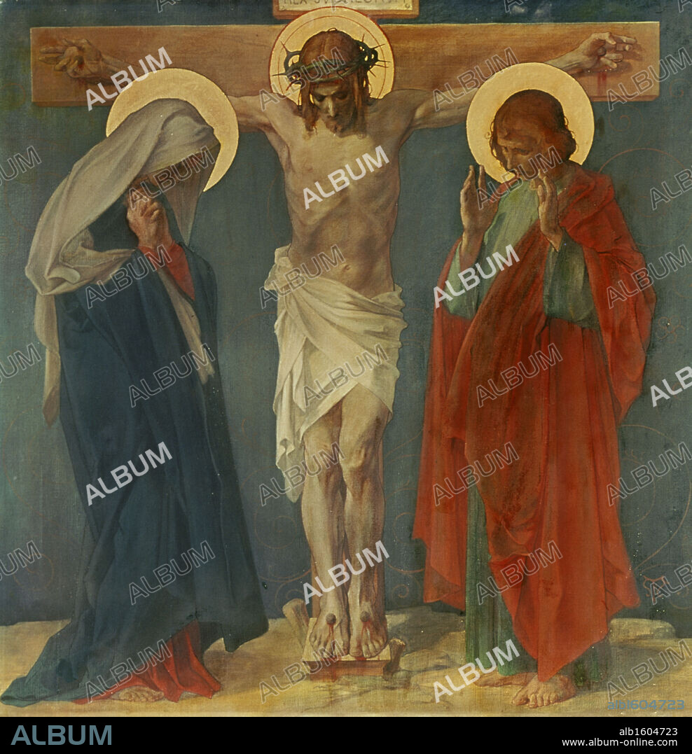 Jesus Dies on the Cross (12th Station of the Cross)  1898  Martin Feuerstein (1856-1931 French)  St. Anna Church, Munich, Germany.