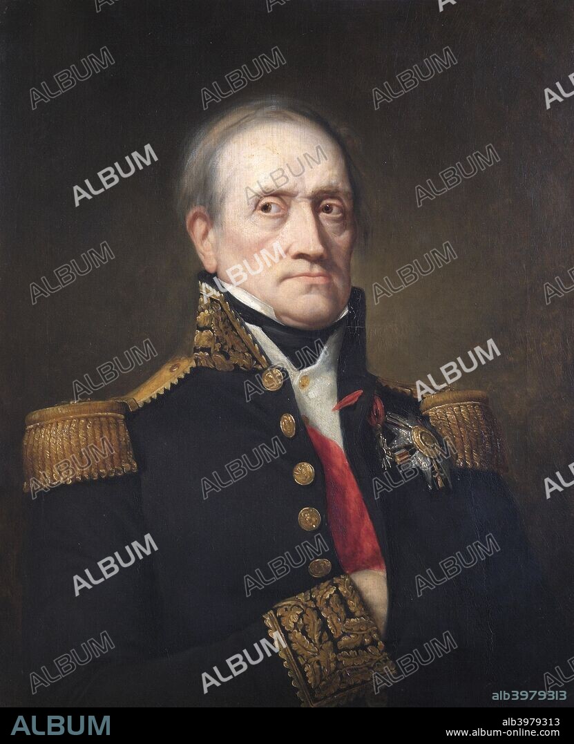 Portrait of Marshal Nicolas Jean de Dieu Soult, Duke of Dalmatia, French soldier, 1840. Nicolas Soult (1769-1851) joined the French army before the Revolutionary Wars and fought with distinction through a series of campaigns. He was promoted Marshal by Napoleon in 1804 and took part in the Battles of Ulm, Austerlitz and Jena. Soult was a prominent commander in the Peninsular War between 1808 and 1812 and at the Battle of Toulouse. From 1814 his political allegiance followed the winds, serving Louis XVIII, Napoleon again (during the Hundred Days), Louis again (after a short exile), Louis Philippe and then the Republic. At the time of this portrait in 1840 he was Prime Minister of France. From the collection of Apsley House, London.