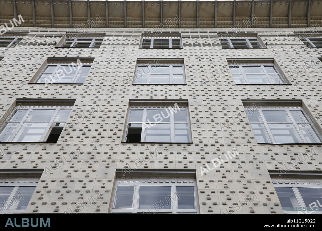 The Austrian Postal Savings Bank building, a famous modernist building in Vienna, built by the architect Otto Wagner, Vienna, Austria, Europe.