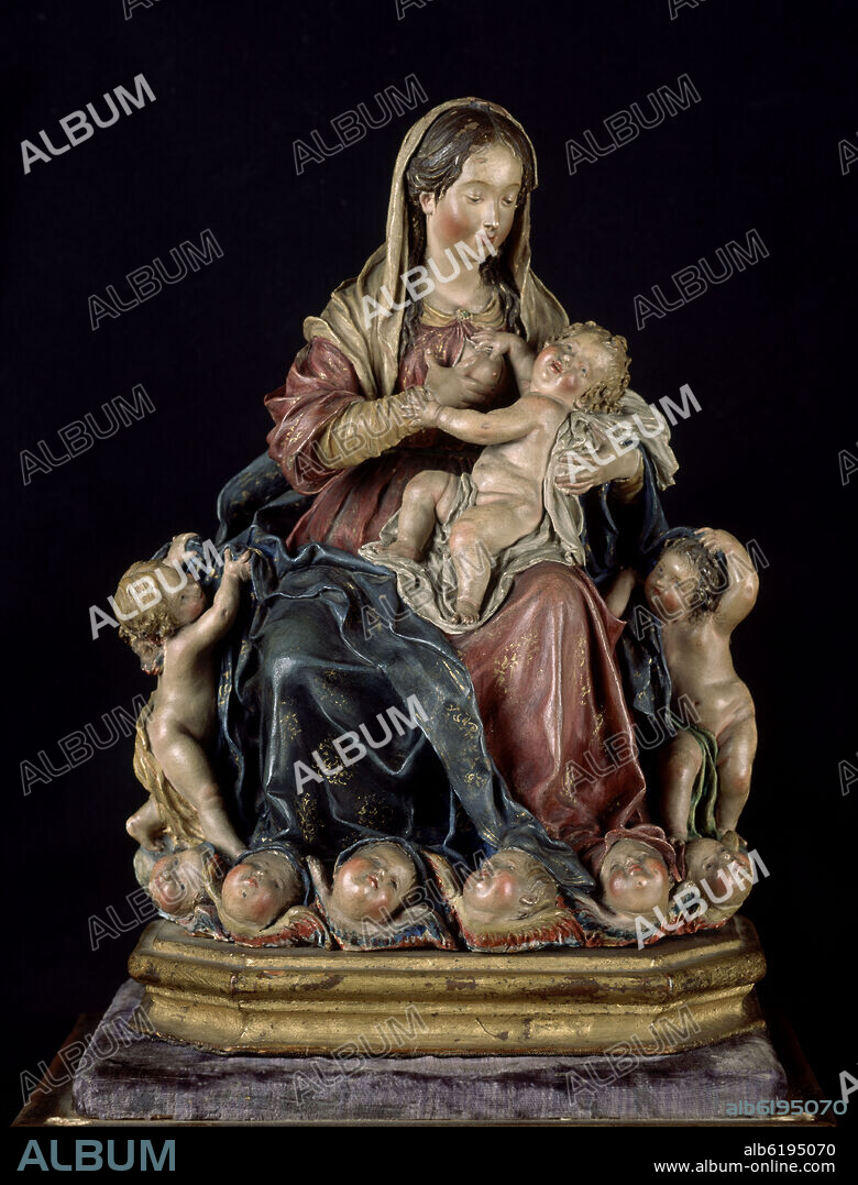 LUISA ROLDAN (1654-1704) LA ROLDANA. LA VIRGEN DE LA LECHE - SIGLO XVII - BARROCO ESPAÑOL.