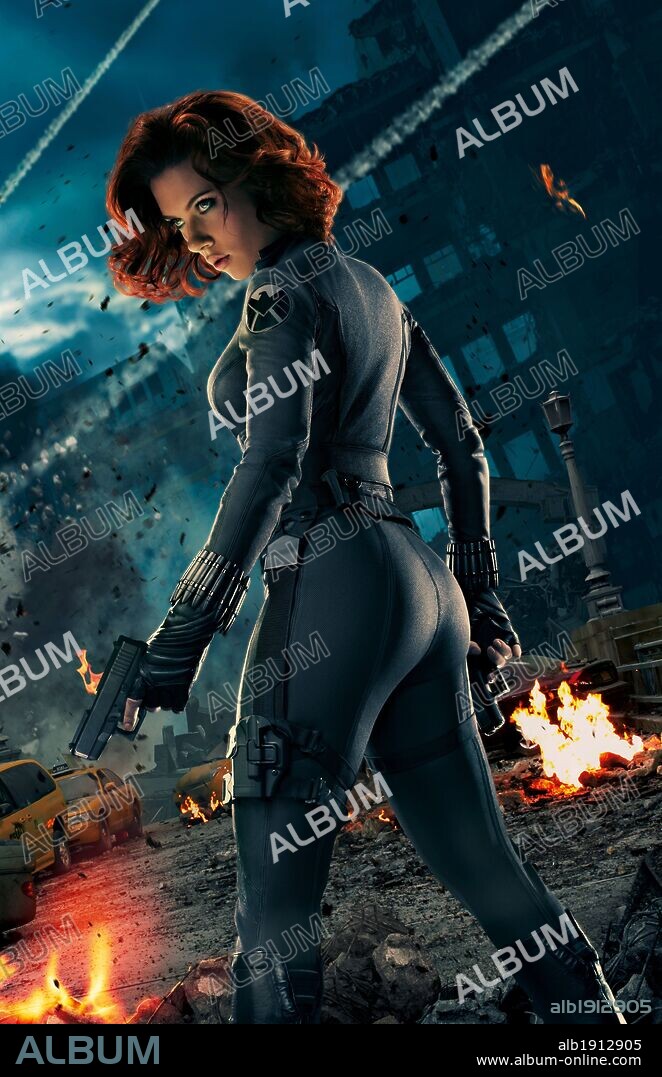 SCARLETT JOHANSSON en LOS VENGADORES, 2012 (THE AVENGERS), dirigida por JOSS WHEDON. Copyright MARVEL ENTERPRISES.