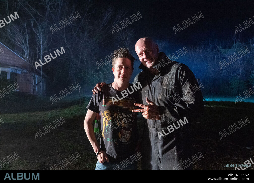 DAVID GORDON GREEN und JAMES JUDE COURTNEY in HALLOWEEN ENDS, 2022, unter der Regie von DAVID GORDON GREEN. Copyright Blumhouse Productions / Universal Pictures.