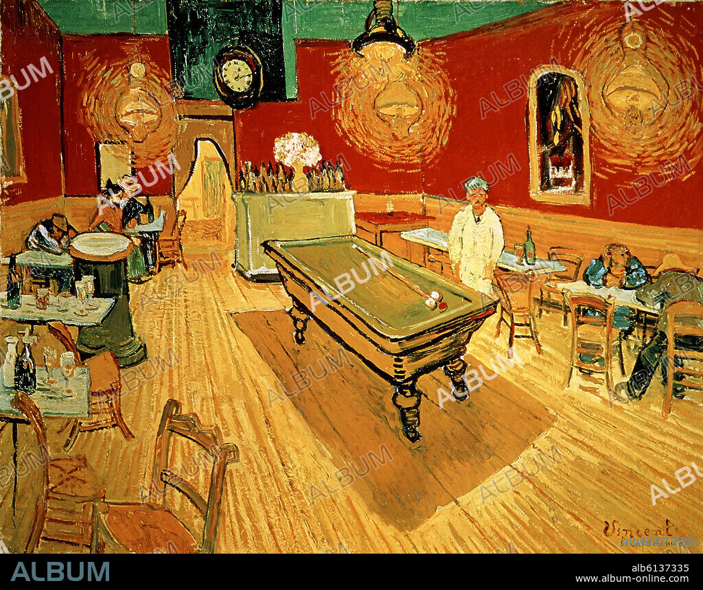 VICENT VAN GOGH (1853-1890). EL CAFE NOCTURNO DE LA PLACE LAMARTINE DE ARLES- SEPTIEMBRE 1888- O/L 70 X 89 CM.