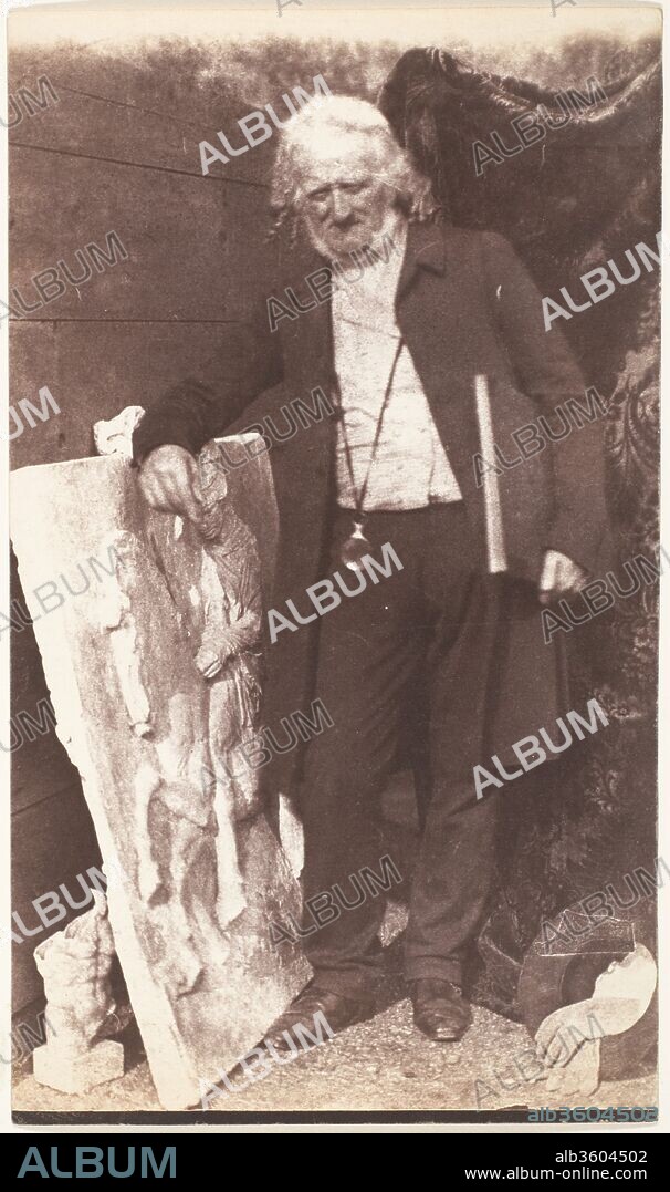 ROBERT ADAMSON und DAVID OCTAVIUS HILL. Henning with Parthenon Frieze. Artist: David Octavius Hill (British, Perth, Scotland 1802-1870 Edinburgh, Scotland); Robert  Adamson (British, St. Andrews, Scotland 1821-1848 St. Andrews, Scotland). Photography Studio: Hill and Adamson (British, active 1843-1848). Date: 1843-47.