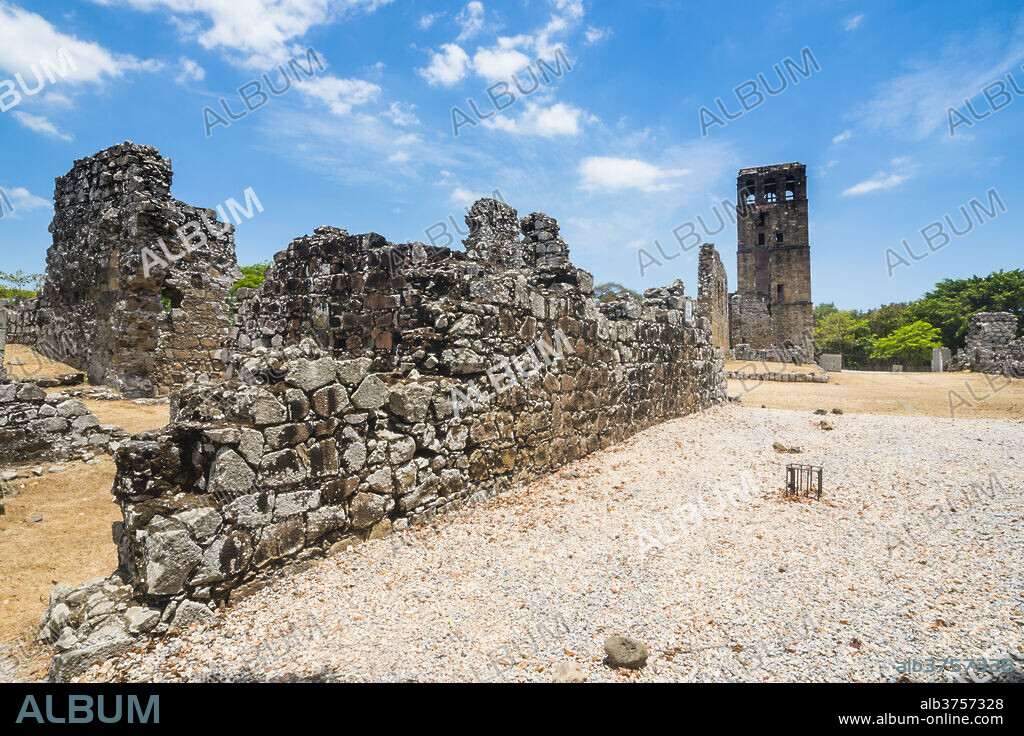 Panama Viejo, the remains of Old Panama, UNESCO World Heritage Site, Panama City, Panama, Central America.