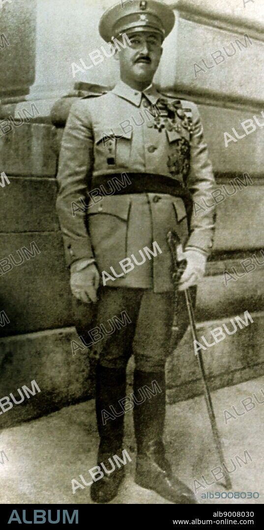 Francisco Franco Bahamonde (1892 1975) Spanish general, in 1936. Franco was the dictator and the Caudillo of Spain from 1939 until his death.