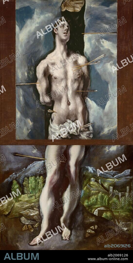 El Greco / 'Saint Sebastian', 1610-1614, Spanish School, Oil on canvas, 115 cm x 85 cm, P03002.