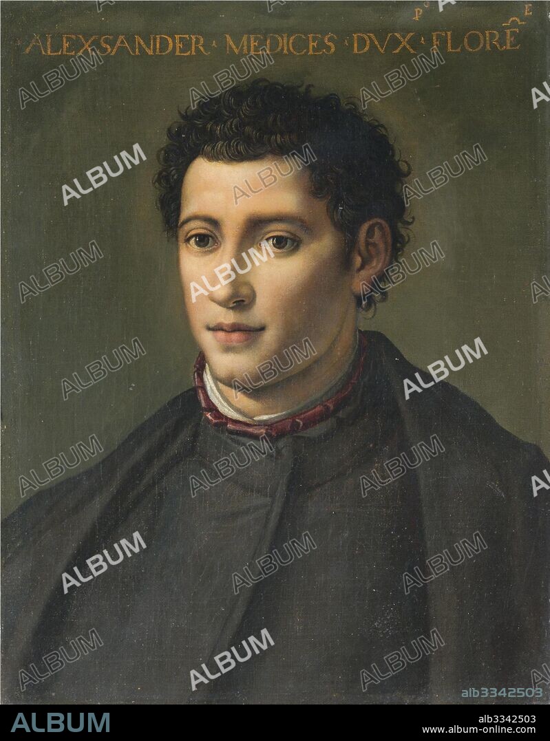 ALESSANDRO ALLORI. Portrait of Alessandro de' Medici (1510-1537).