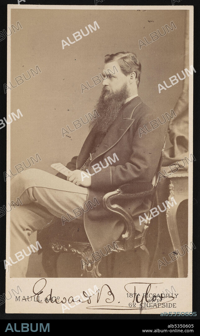 MAULL & CO. Portrait of Edward Burnett Tylor (1832-1917), Between 1872 and 1877.