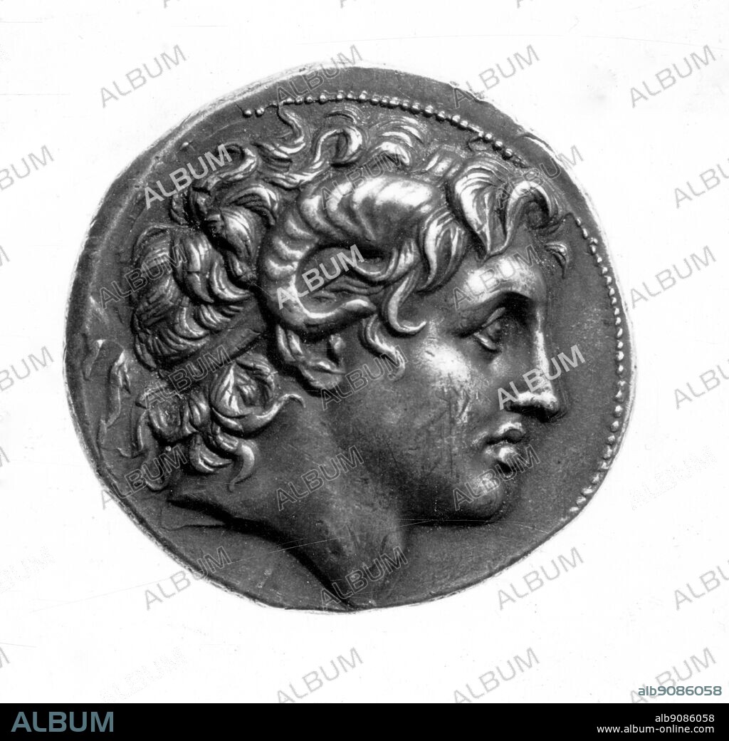 Alexander deified with the horns of Ammon; coinage of Lysimachus when King of Thrace.