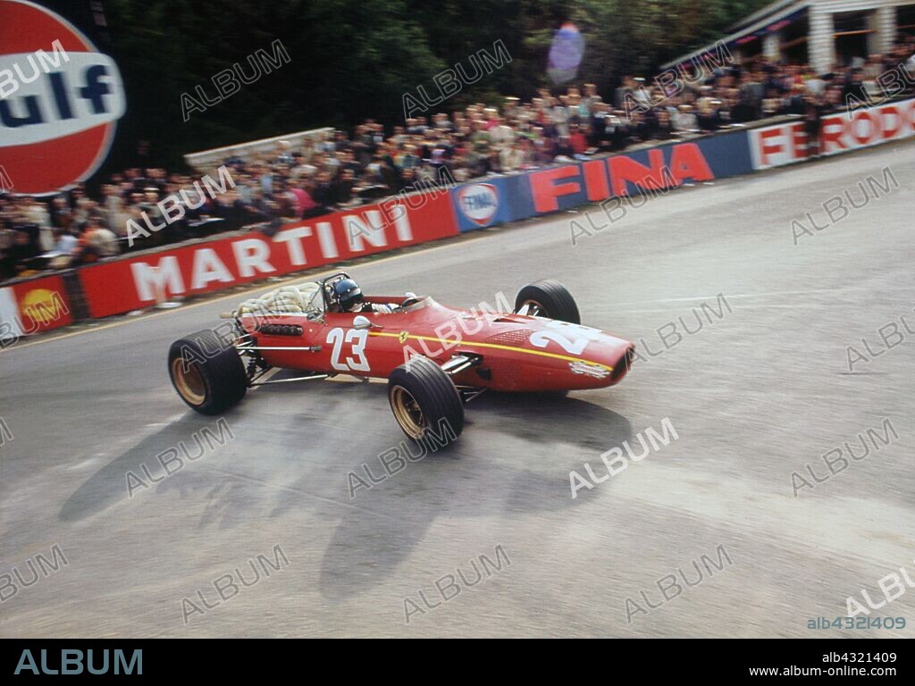 Ferrari, Jacky Ickx, 1968 Belgian Grand Prix.