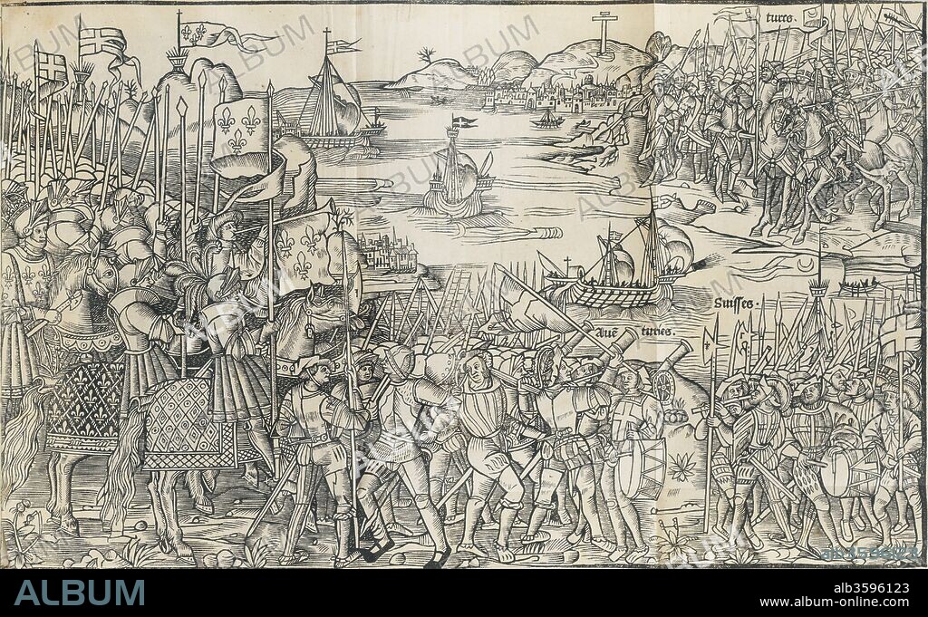 BERNHARD VON BREIDENBACH (BREYDENBACH). The siege of Constantinople. From: Peregrinatio in terram sanctam.