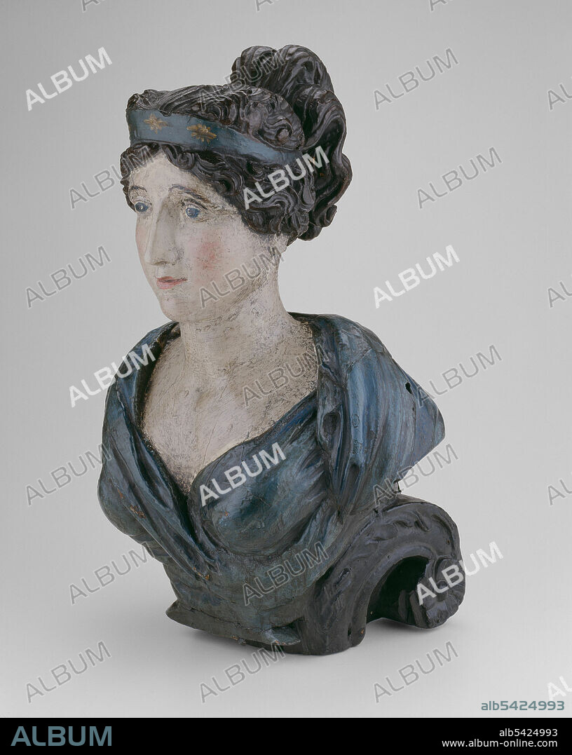 Ship Figurehead: Female Bust, 1800/15.