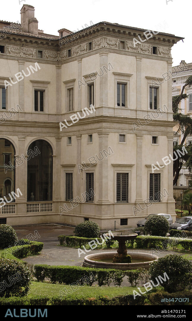 Italy. Rome. Villa Farnesina. Built by Baldassare Peruzzi (1481-1536), 1506-1510. Exterior.