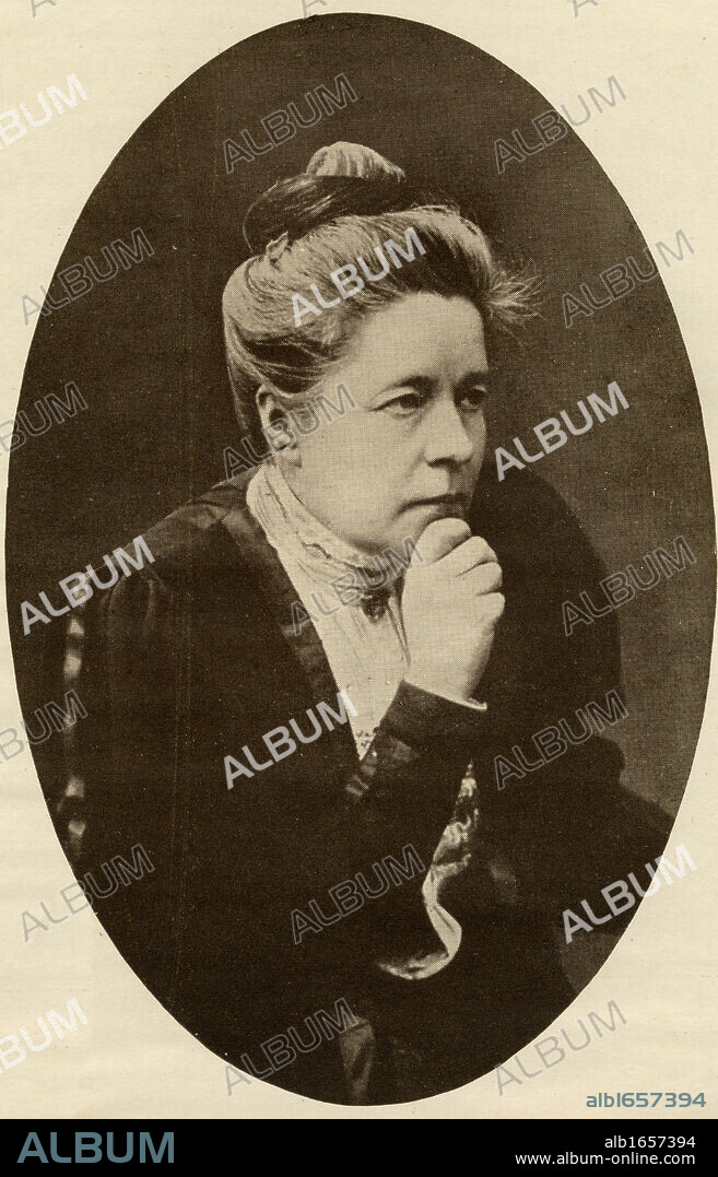 Selma Lagerlof,1858-1940. Swedish authoress. Nobel prize for literature in 1909. From the book "The Masterpiece Library of Short Stories, Scandinavian and Dutch, Volume 19".