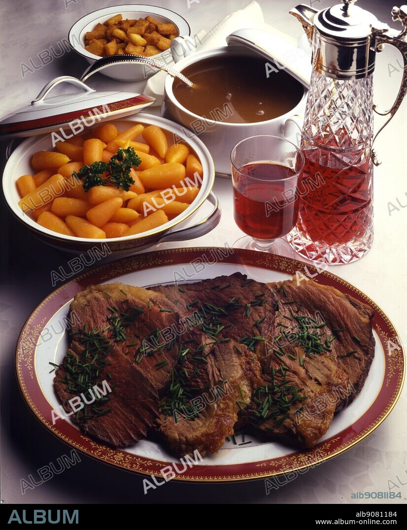 International Cooking. Boiled Beef. Tafelspitz, Austria.
