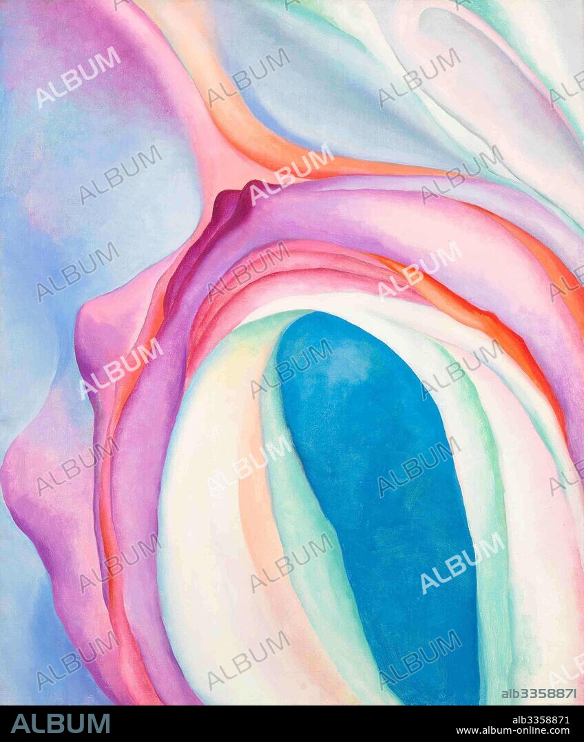 GEORGIA O'KEEFFE. Music, Pink and Blue No. 2.