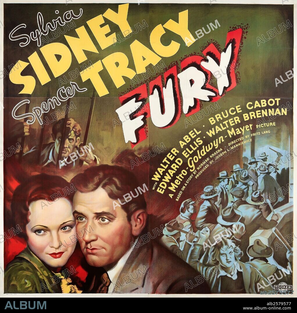 Poster de FURIA, 1936 (FURY), dirigida por FRITZ LANG. Copyright M.G.M.