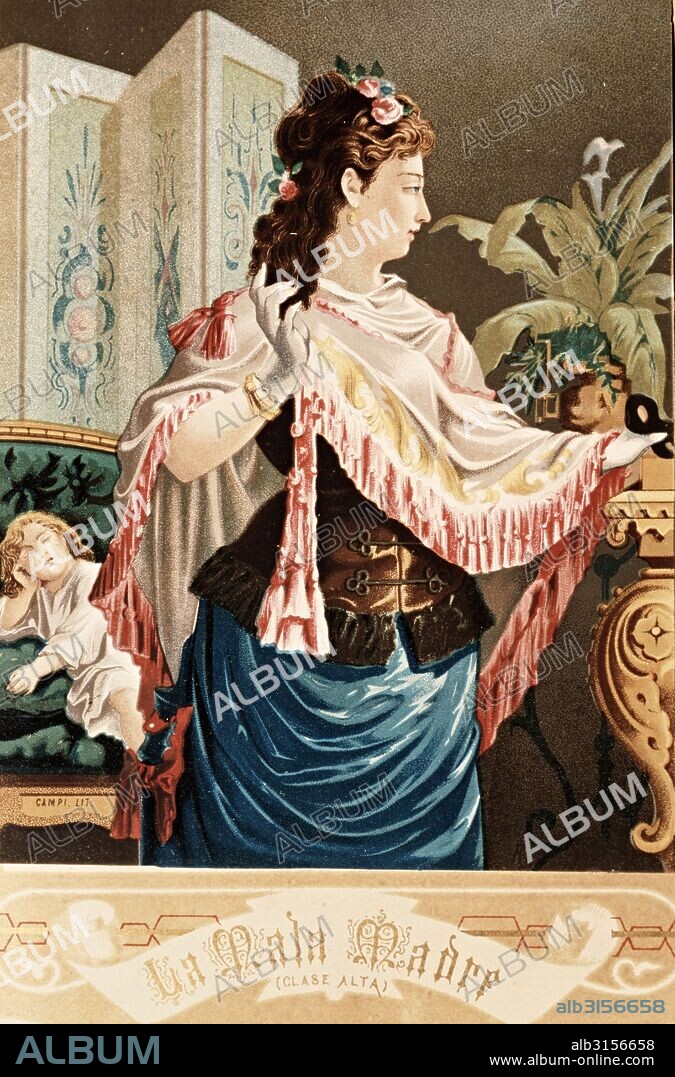 Anónimo, siglo XIX. La mala madre-Clase alta. Colección particular, Madrid.