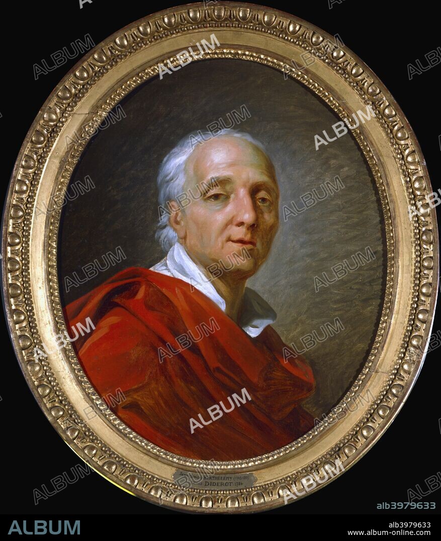 Denis Diderot, 18th century French man of letters and encyclopaedist, 1784. Diderot (1713-1784) was a prominent figure in the French Enlightenment. From the Musee Carnavalet, Paris.