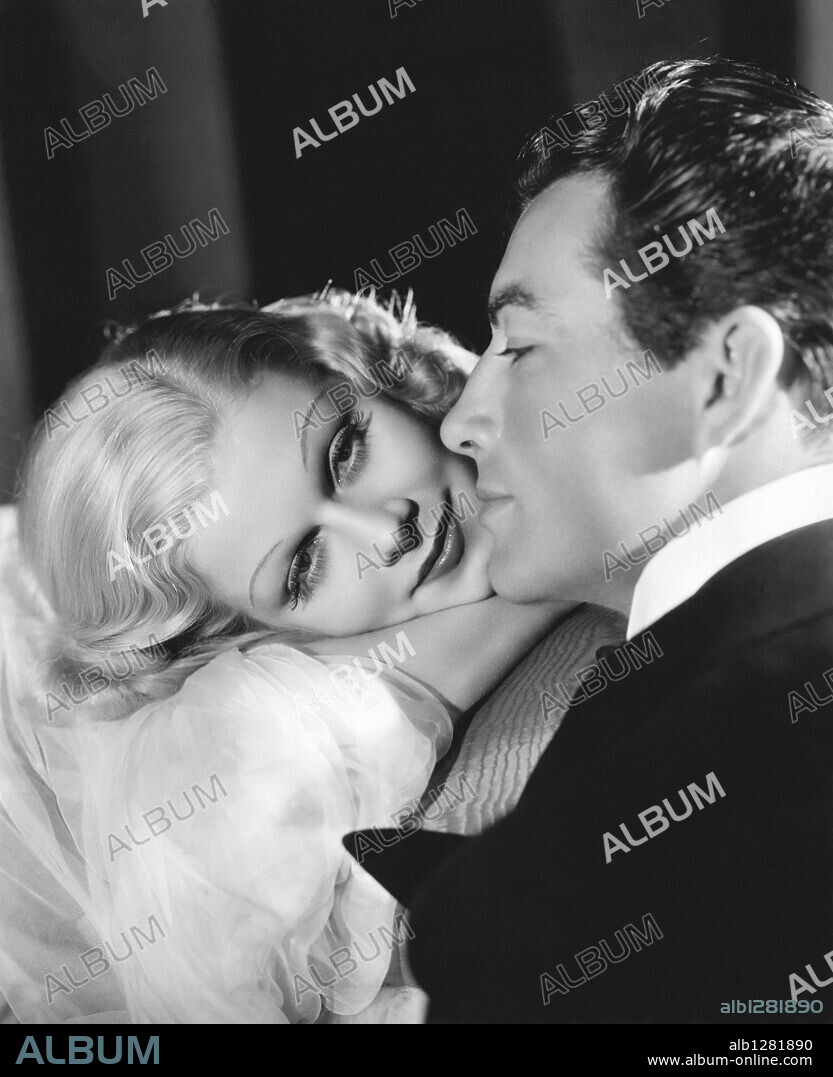 JEAN HARLOW and ROBERT TAYLOR in PERSONAL PROPERTY, 1937, directed by W. S. VAN DYKE. Copyright M.G.M.