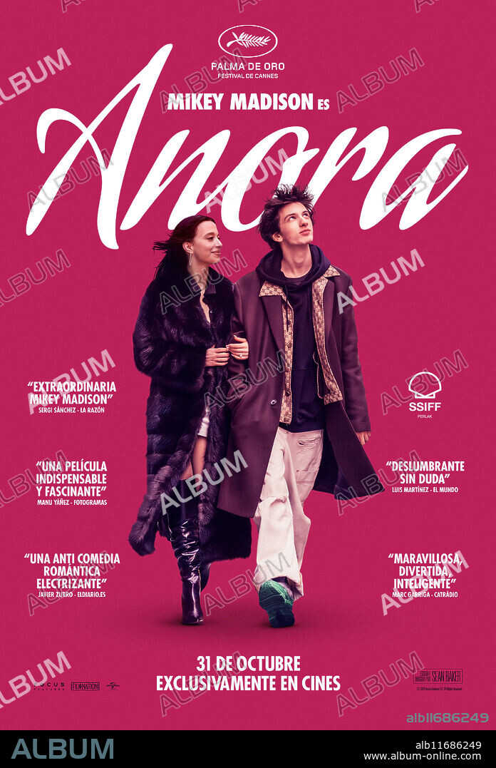 Affiche de ANORA, 2024, réalisé par SEAN BAKER. Copyright Cre Film / Filmnation Entertainment.