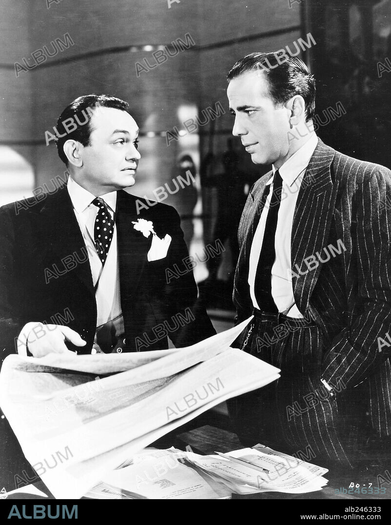 EDWARD G. ROBINSON and HUMPHREY BOGART in BROTHER ORCHID, 1940, directed by LLOYD BACON. Copyright WARNER BROTHERS.