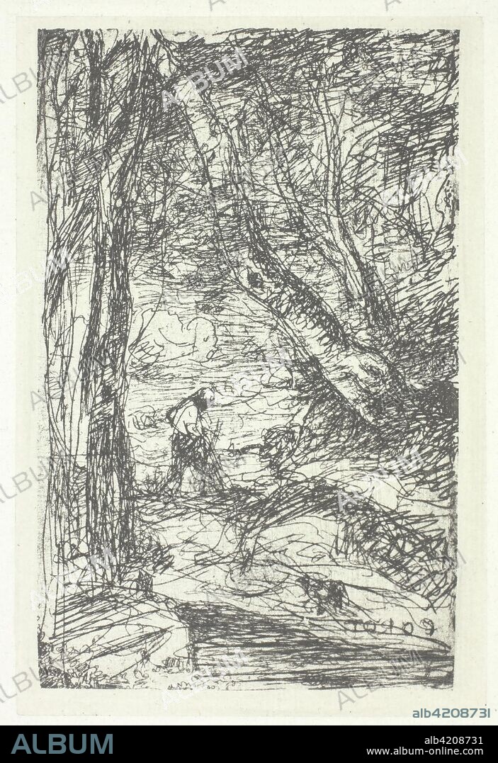 CHARLES NÈGRE. Le bucheron. Charles Nègre; French, 1820-1880. Date: 1857. Dimensions: 12.5 × 11 cm. Photogravure, from the portfolio Charles Negre: Treize Heliogravures, 1854-1857. Origin: France.