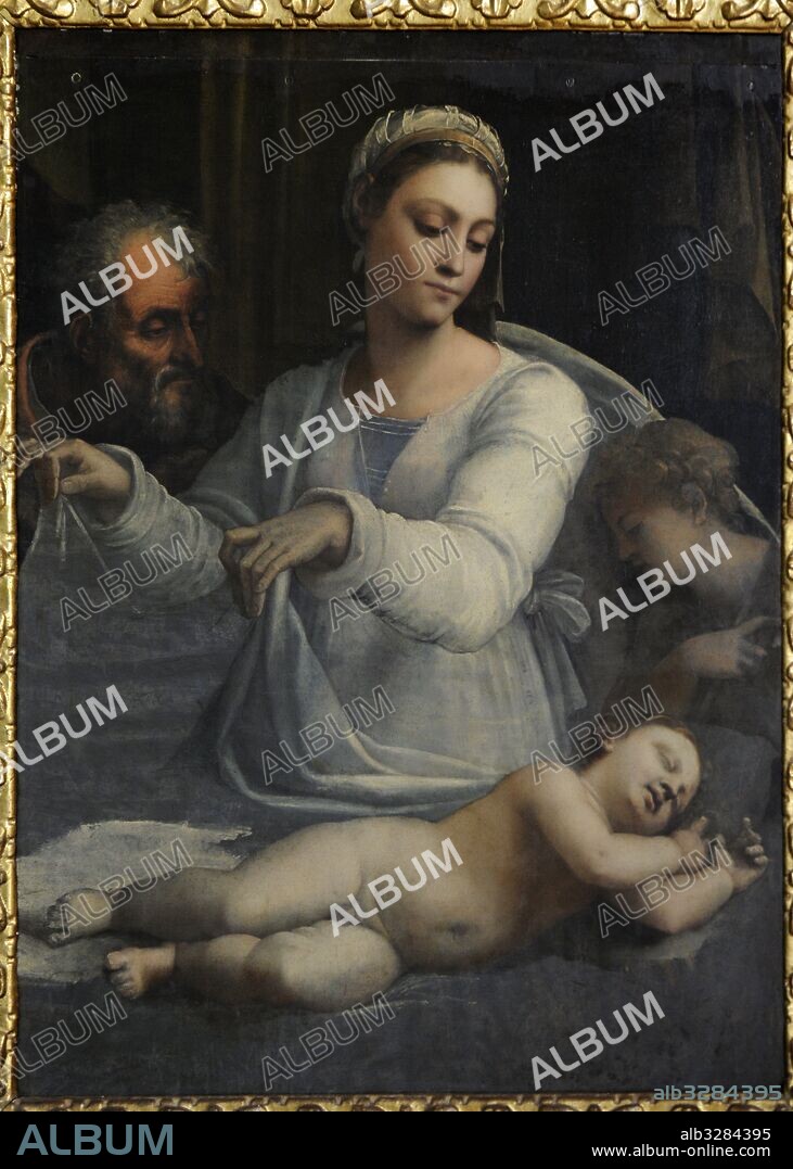 Sebastiano del Piombo, Sebastiano Luciani, called (1485-1547). Italian painter. Virgin of the Veil, fourth decade of 16th century. Farnese Collection. National Museum of Capodimonte. Naples, Italy.