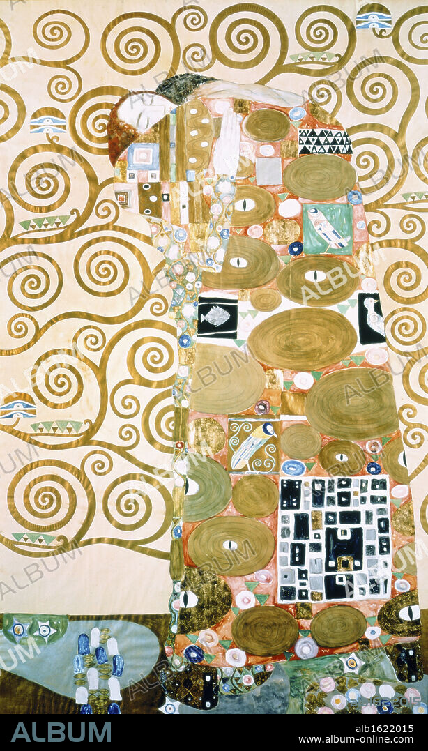 GUSTAV KLIMT. Fulfillment   1905-06   Gustav Klimnt (1862-1918/Austrian)   Osterreichisches Museum fur Angewandte Kunst.