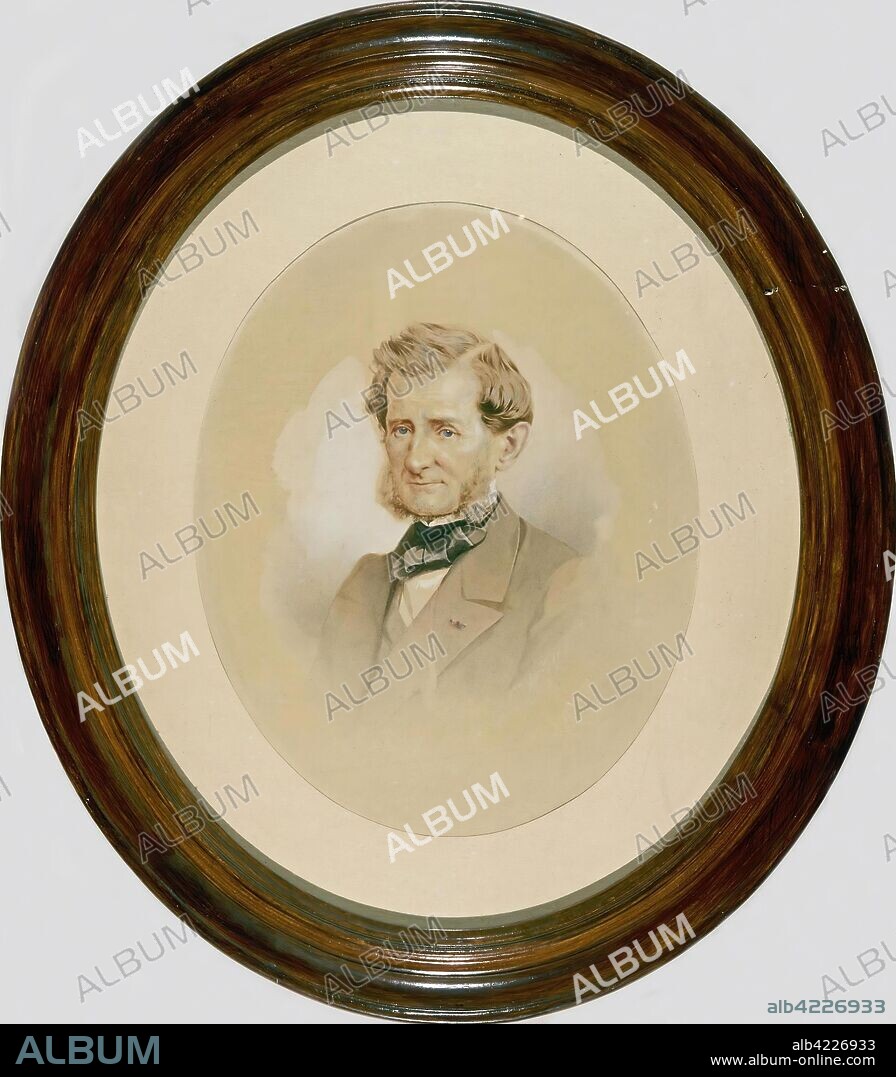 JOHANN HOCH. '"Portrait of Andrei Stackenschneider"'. Russia, c.1860. Dimensions: 47,3x38,8 cm.