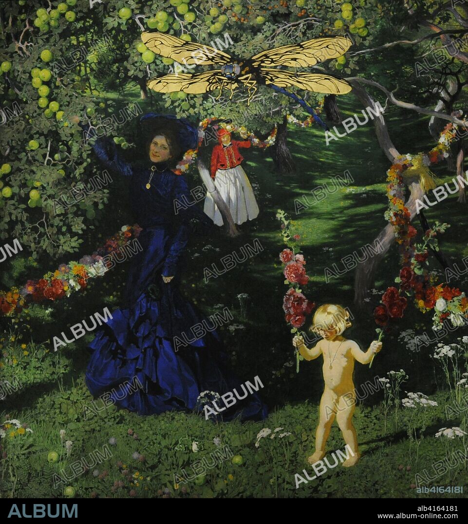 Jozef Mehoffer (1869-1946). Polish painter. Strange Garden, 1902-1903. National Museum. Warsaw. Poland.
