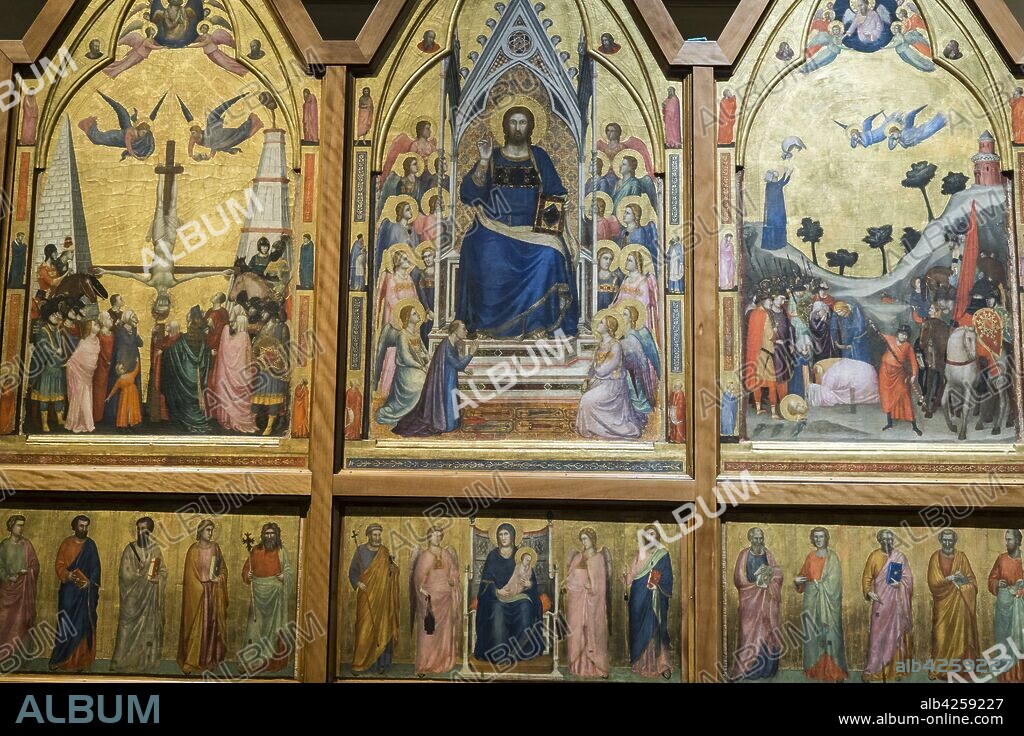 Vatican pinacoteca,Giotto di Bondone and assistants, Stefaneschi triptych(1320),Vatican museum, Vatican city, Rome, Italy.