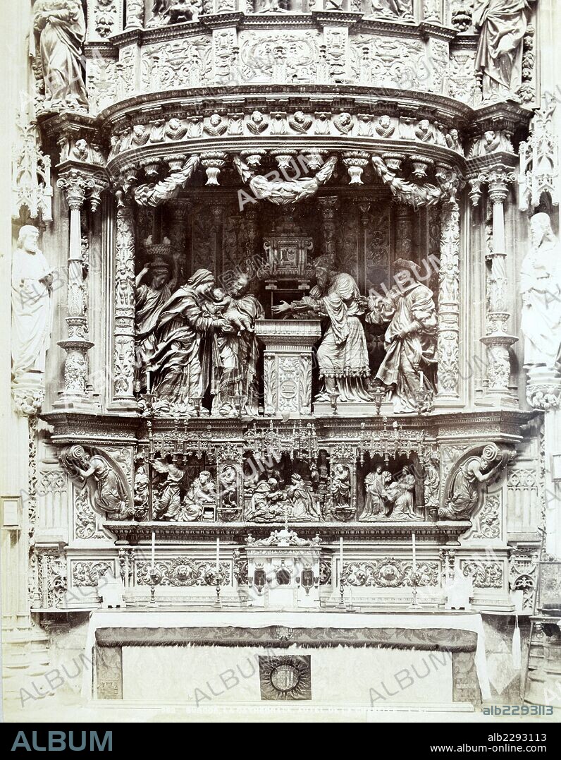 DIEGO DE SILOÉ. Burgos, Capilla del Condestable en la Catedral, Retablo mayor.