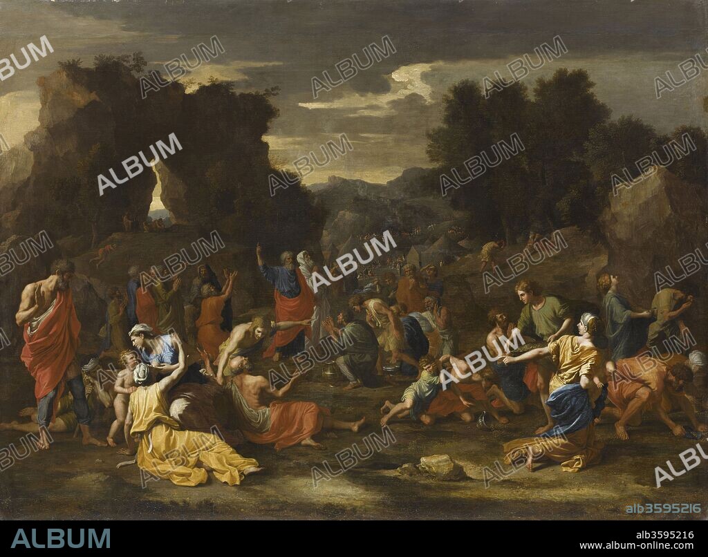 NICOLAS POUSSIN. The Israelites gathering Manna.