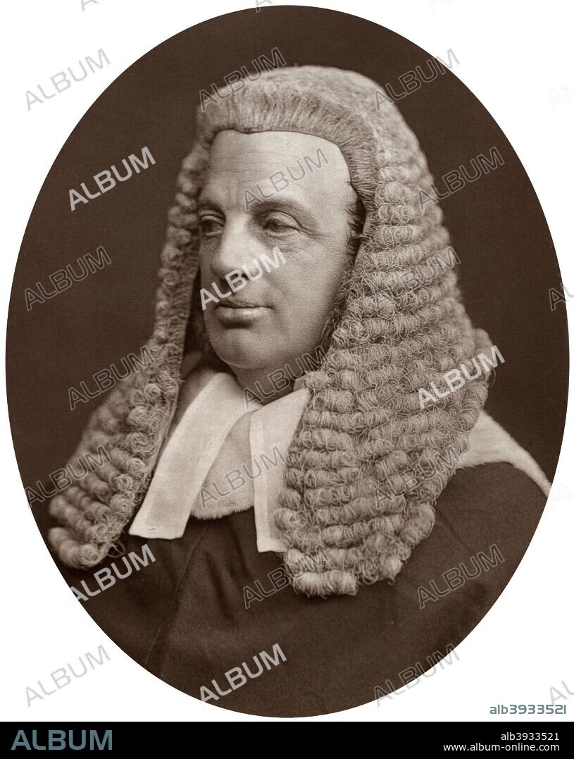 Right Hon Sir William Baliol Brett, Judge of the Court of Appeal, 1877. Brett went on to become Master of the Rolls in 1883. From Men of Mark: a gallery of contemporary portraits of men distinguished in the Senate, the Church, in science, literature and art, the army, navy, law, medicine, etc. Photographed from life by Lock and Whitfield, with brief biographical notices by Thompson Cooper. (London, 1876-1883).