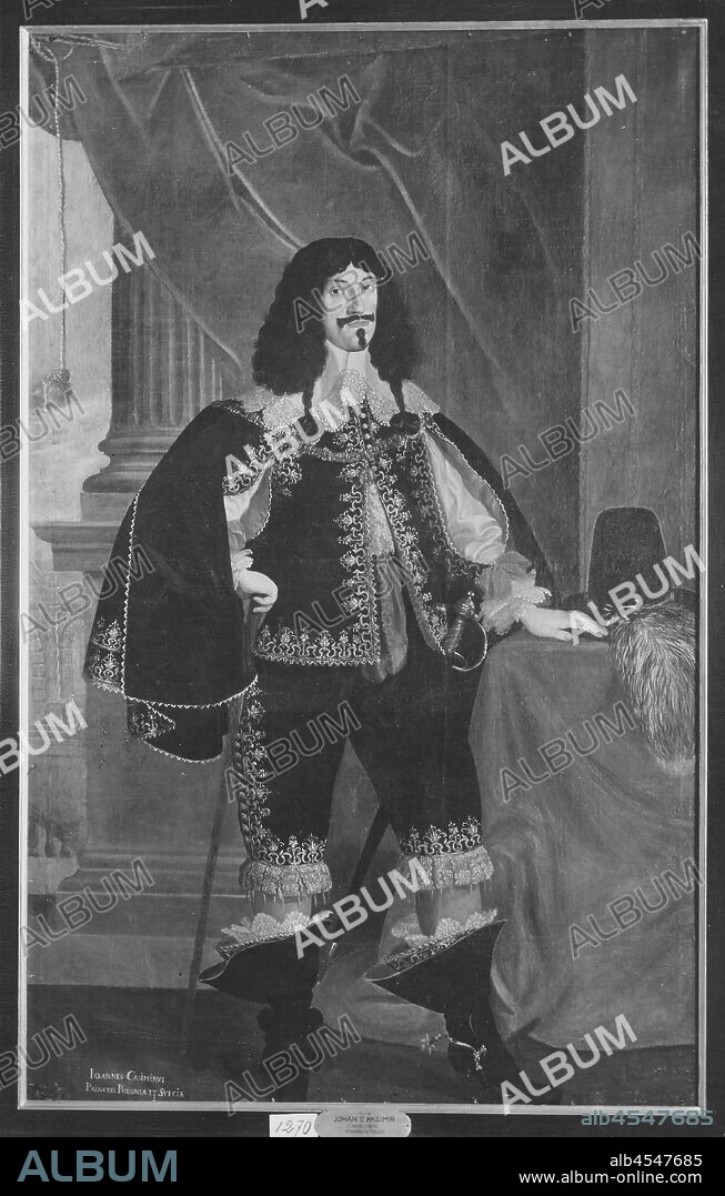 King Johan II Kasimir, John II Casimir (1609-1672), King of Poland, Johan II Casimir (1609-1672), painting, portrait, John II Casimir Vasa, Oil on canvas, Height, 221 cm (87 inches), Width, 139 cm (54.7 inches), Inscription, IOANNES CASIMIRVS PRINCEPS POLONIAE ET SVECIAE.