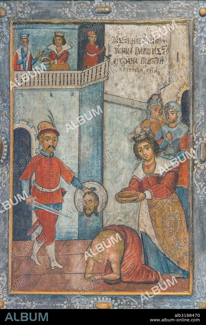 la decapitacion de San Juan bautista, Weremien, museo de los iconos, castillo Real, Sanok, voivodato de subcarpacia,,Polonia,  eastern europe.