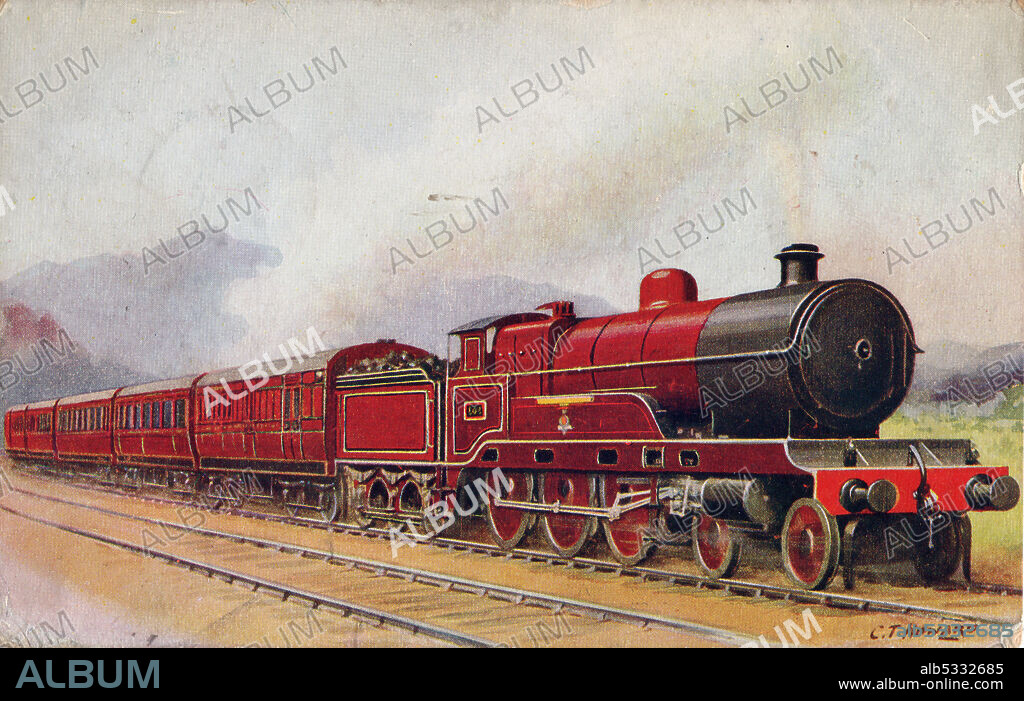 C. T. HOWARD. Scotch Express, London Midland & Scottish Railway, 1935. Train service between London and Scotland.