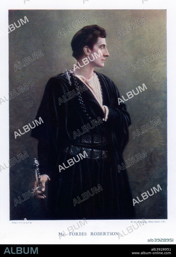 Johnston Forbes-Robertson, British actor and theatre manager, 1901.