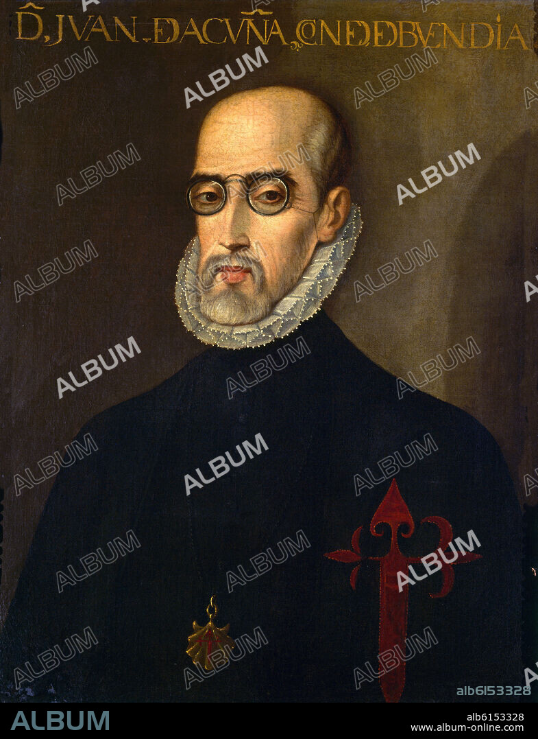 JUAN PANTOJA DE LA CRUZ. JUAN DE ACUÑA - CONDE DE BUENDIA - PRESIDENTE DEL CONSEJO DE CASTILLA - SIGLO XVI.