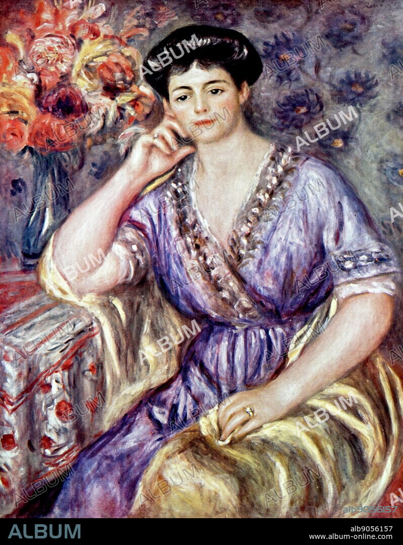 Painting titled 'Charles and George Durand-Ruel' by Pierre-Auguste Renoir (1841-1919) a French artist of the Impressionist style. Dated 19th Century.
