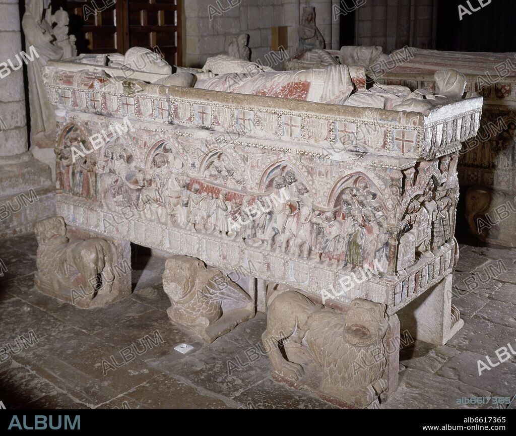 SEPULCRO DEL INFANTE DON FELIPE HIJO DE FERNANDO III EL SANTO - SIGLO XIII - GOTICO ESPAÑOL.