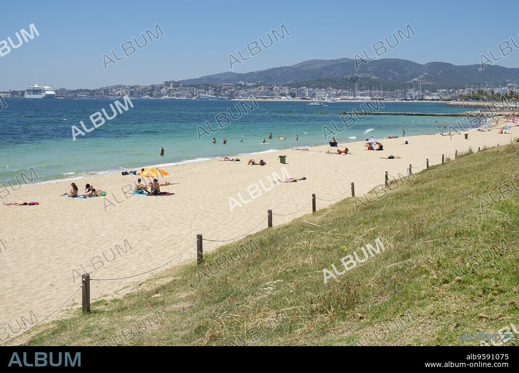 playa de Can Pere Antoni, Palma, Mallorca, balearic islands, Spain.