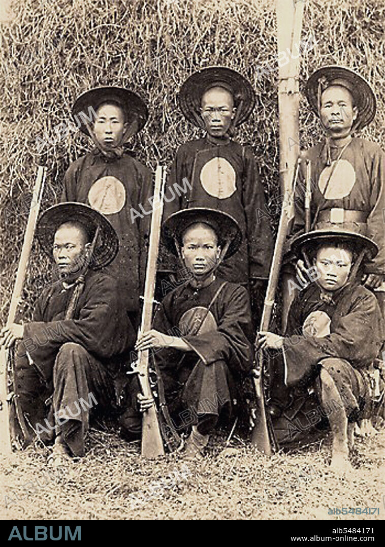 The Black Flag Army (Chinese: Heiqi Jun; Vietnamese: Quan co den) was a splinter remnant of a bandit group recruited largely from soldiers of ethnic Zhuang background, who crossed the border from Guangxi province of China into Upper Tonkin, in the Empire of Annam (Vietnam) in 1865. They became known mainly for their fights against French forces in cooperation with both Vietnamese and Chinese authorities. The Black Flag Army is so named because of the preference of its commander, Liu Yongfu, for using black command flags.