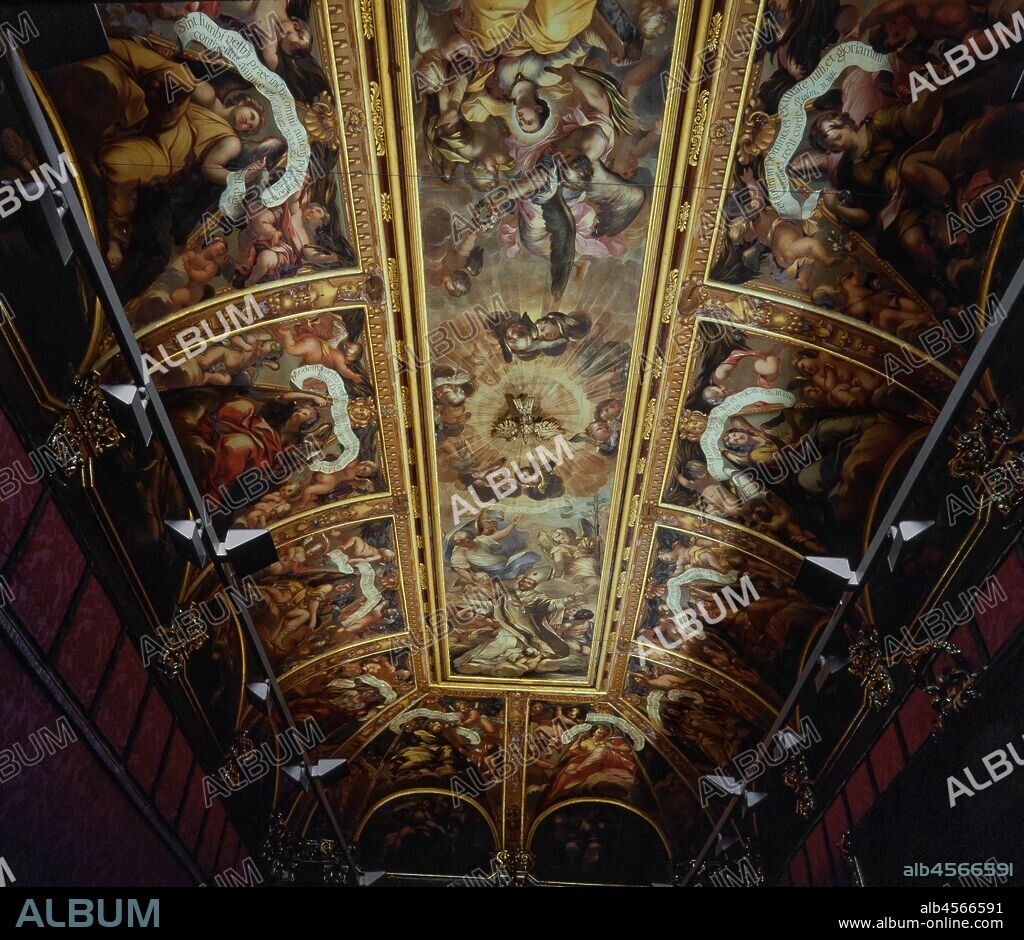 PAU PRIU (S. XVII-1714). Techo sala capitular de la Catedral de Barcelona, S.XVII.