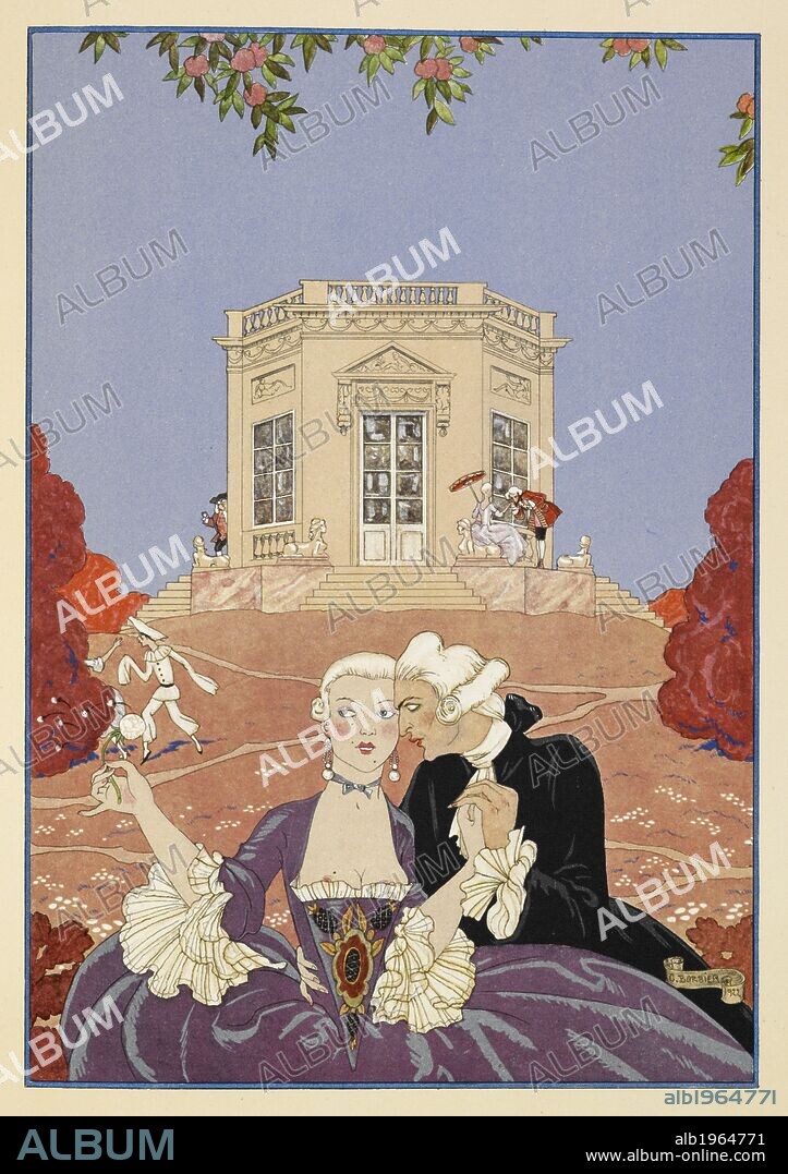 Les Indolents. . FÃªtes galantes. [PoÃ¨mes]. Illustrations de George Barbier. Paris: H. Piazza, 1928. FÃªtes Galantes is an album consisting of romantic prints of French life among the upper classes of the 19th century. Rich aristocrats of the French court used to play gallant scenes from the commedia dellâ€™ arte that were called Fetes Galantes. The prints accompany Paul Verlaine's poetry. Each album contains 20 lithograph prints with pochoir highlighting by George Barbier. Source: L.45/2847, before page 77. Language: French.