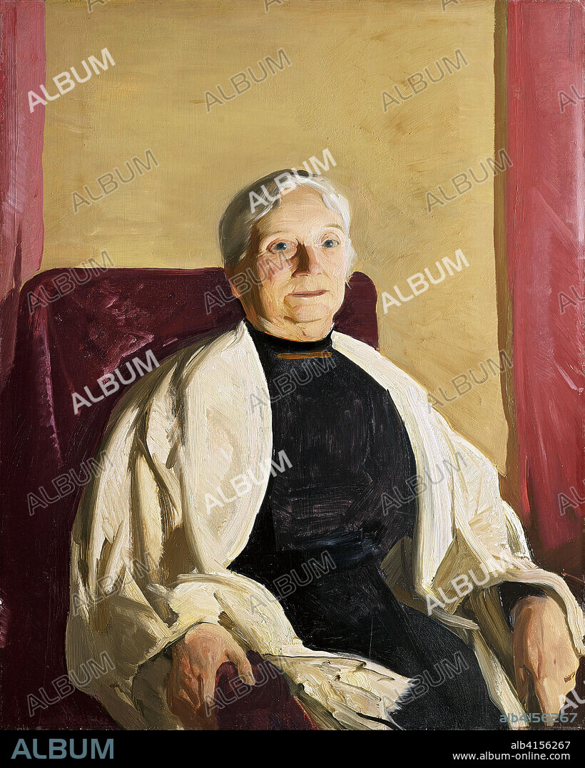 GEORGE WESLEY BELLOWS. George Bellows (Columbus, 1882-New York, 1925). A Grandmother (1914). Oil on panel. 94 x 74.5 cm.