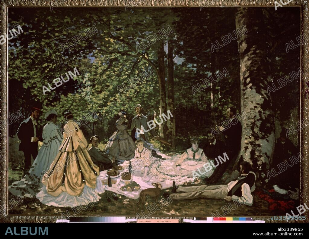 CLAUDE MONET. The Luncheon on the Grass.