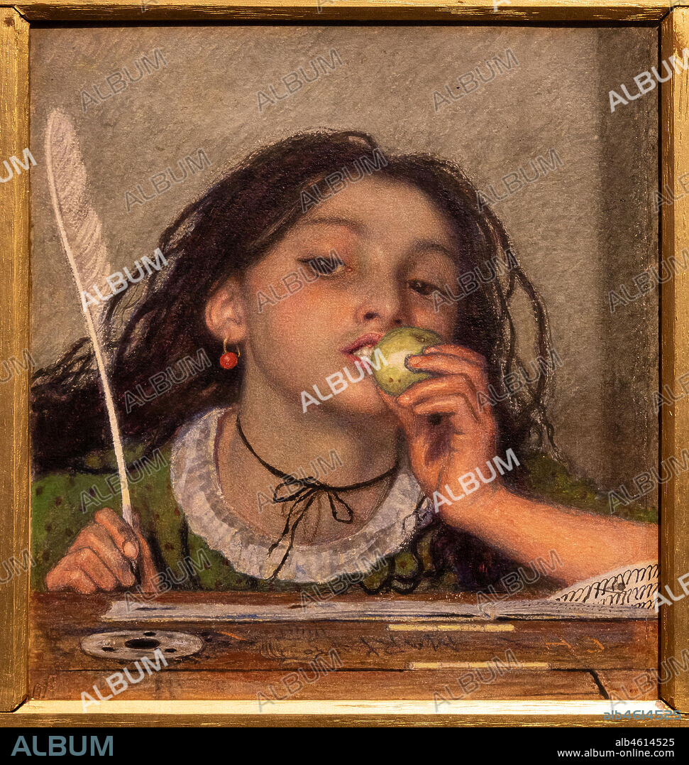 "Mauvais Sujet", (1863) di Ford Madox Brown (1821 - 93); watercolour on paper.